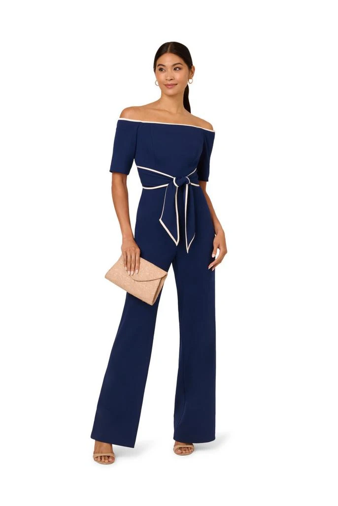 Adrianna Papell Knit crepe tie jumpsuit 4