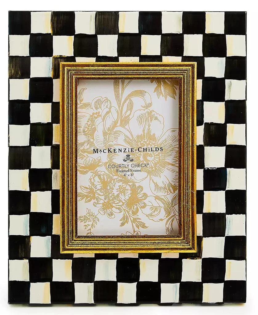 MacKenzie-Childs Courtly Check 4" x 6" Picture Frame 1