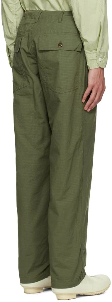 Engineered Garments Khaki Fatigue Trousers 3