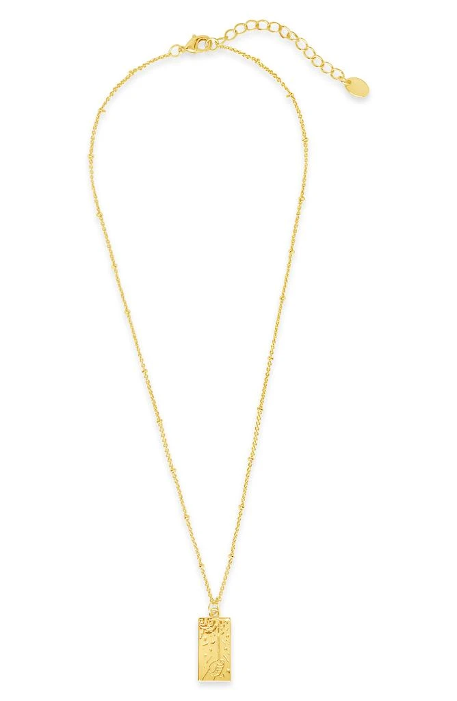 Sterling Forever The Magician Tarot Card Pendant Necklace