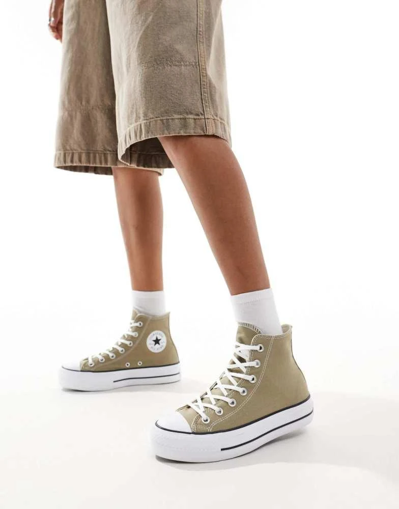 Converse Converse Chuck Taylor All Star Lift Hi in green 1