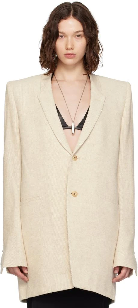 Rick Owens Off-White Concordians Dirt Tailored LS Blazer 1