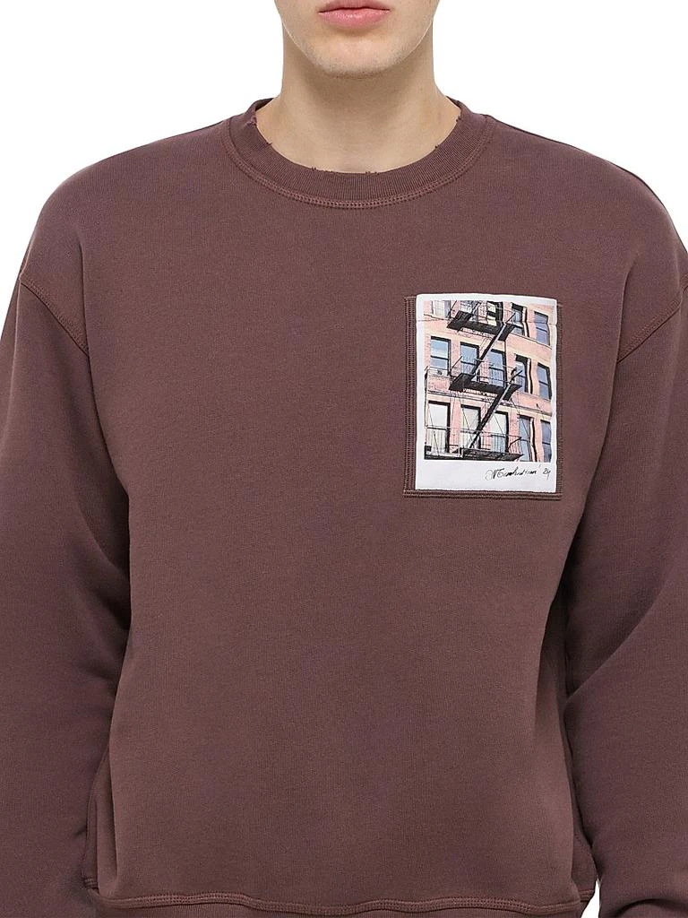 Helmut Lang Postcard Cotton Crewneck Sweatshirt 7