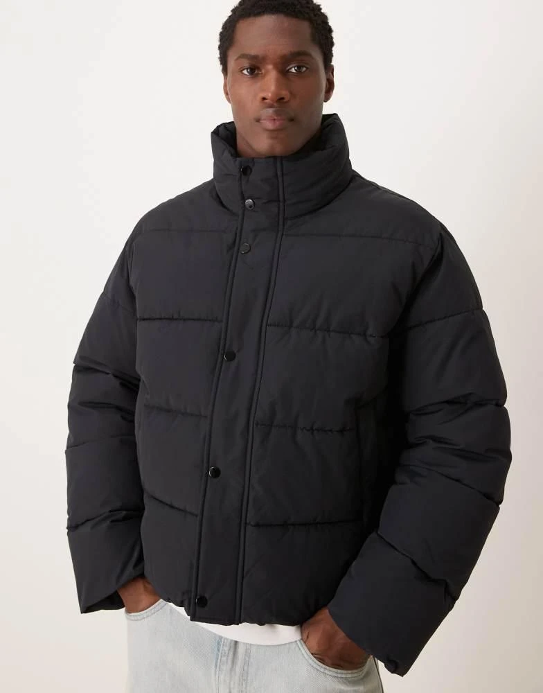 Abercrombie & Fitch Abercrombie & Fitch ultra puffer jacket in black 2