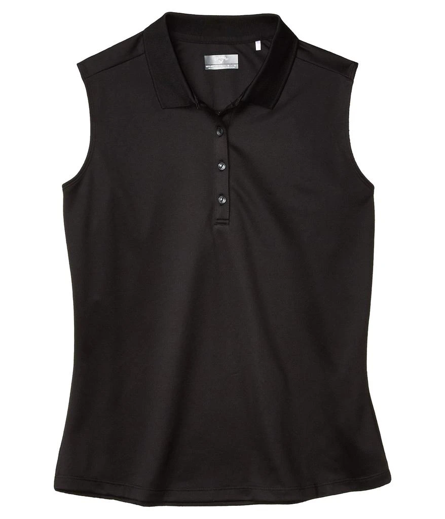 Callaway Sleeveless Essential Solid Knit Polo 1