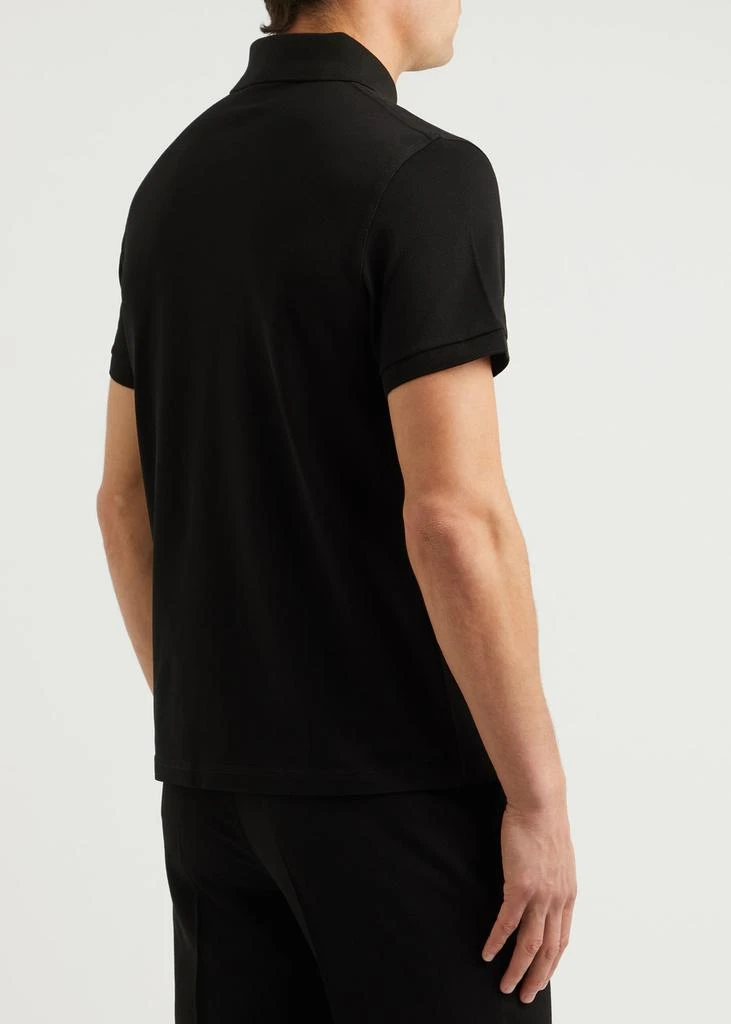 Yves Saint Laurent Logo-embroidered piqué cotton polo shirt 3