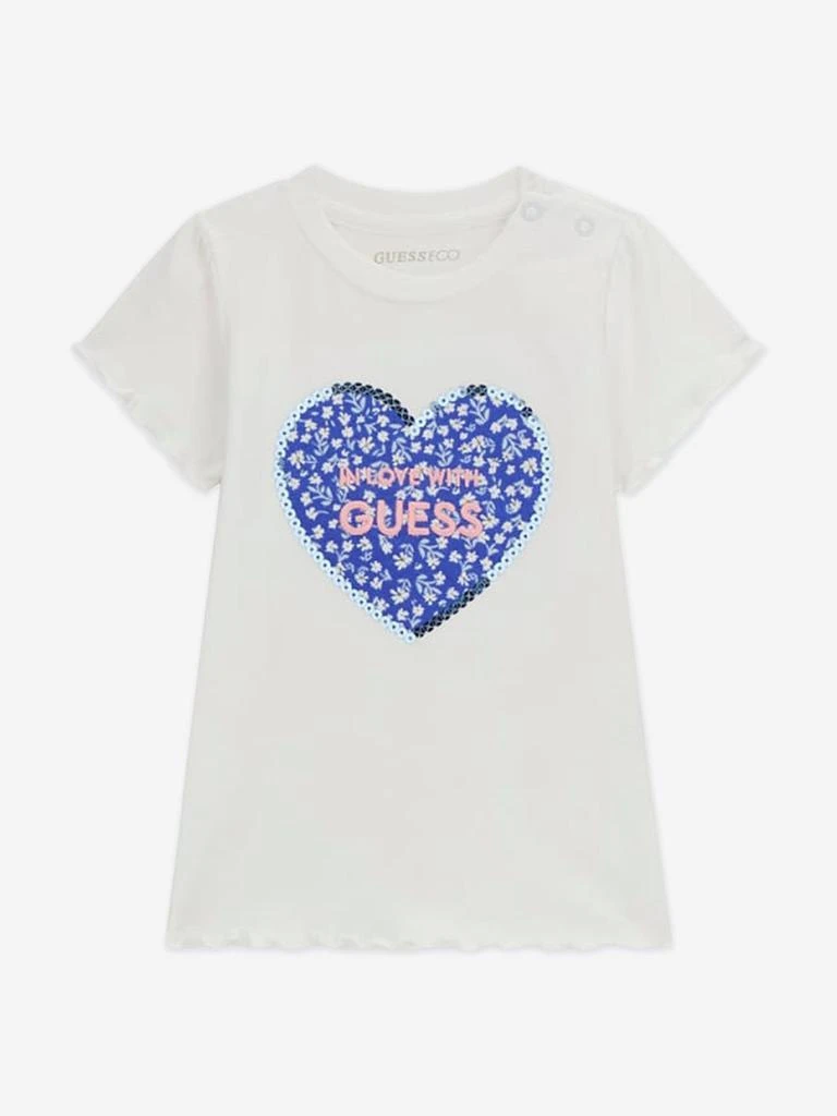 GUESS Guess Baby Girls T-Shirt and Capri Leggings Set in Blue 3