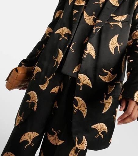 Dries Van Noten Printed satin blazer 6