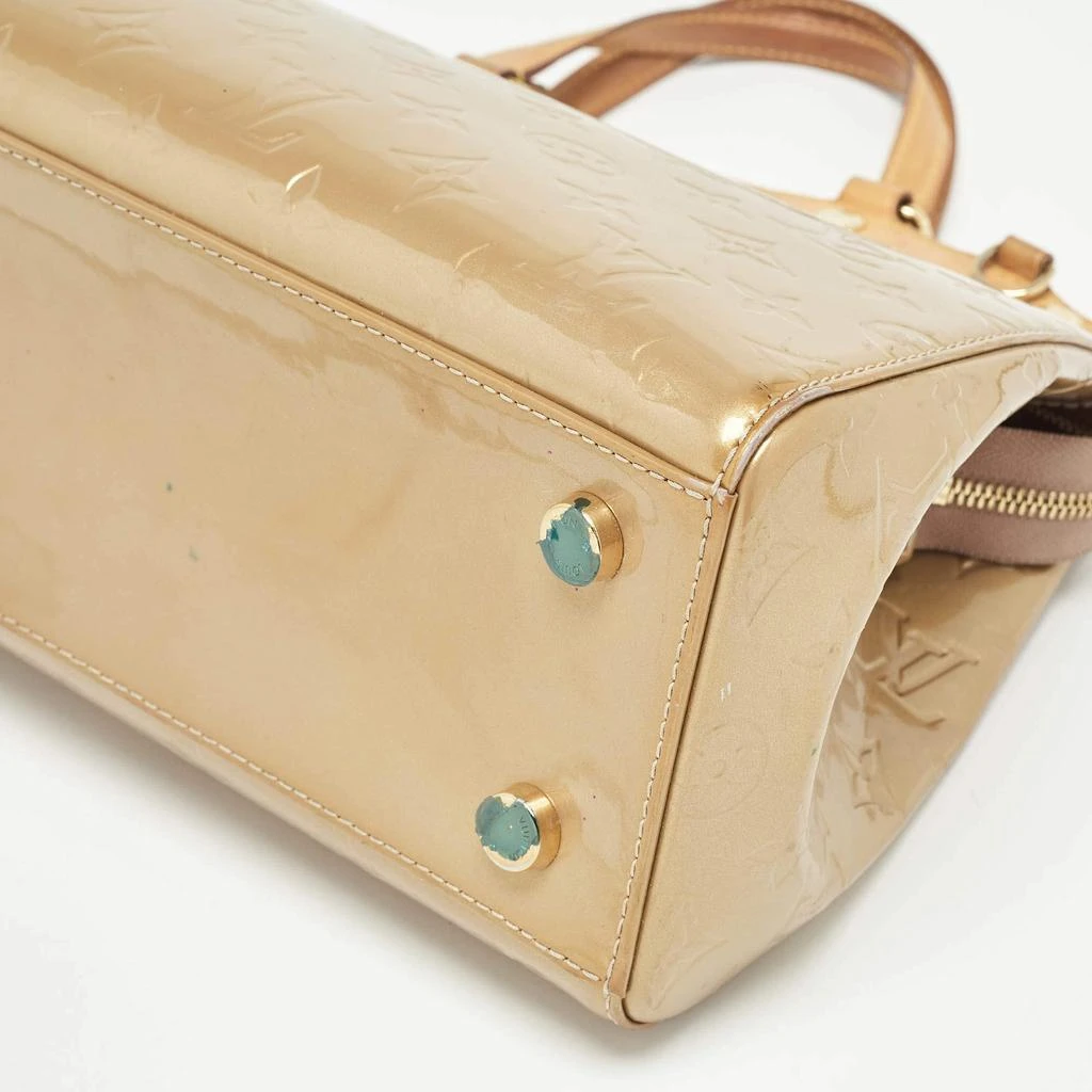 Louis Vuitton Louis Vuitton Beige Poudre Monogram Vernis Brea MM Bag 26