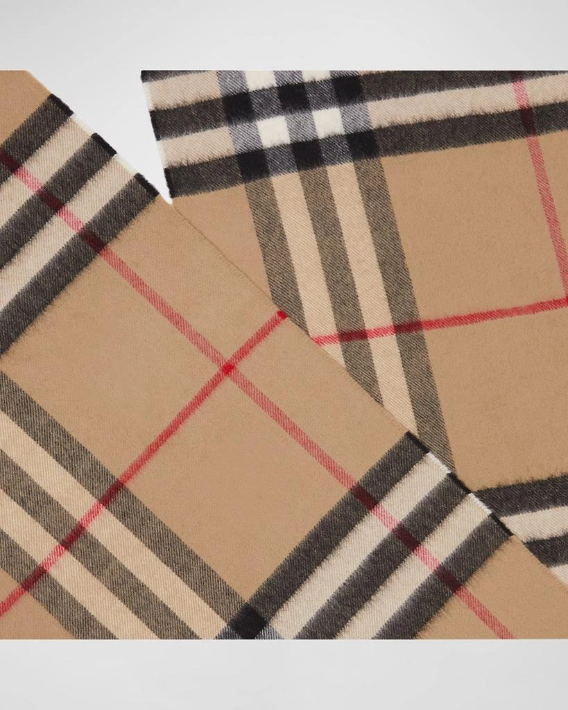 Burberry Giant Check Cashmere Scarf 5