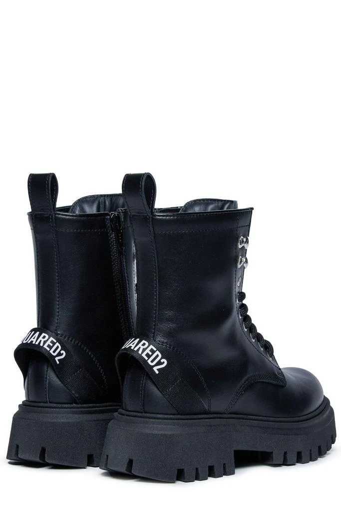 DSQUARED2 Dsquared2 Kids Round Toe Lace-Up Ankle Boots 3