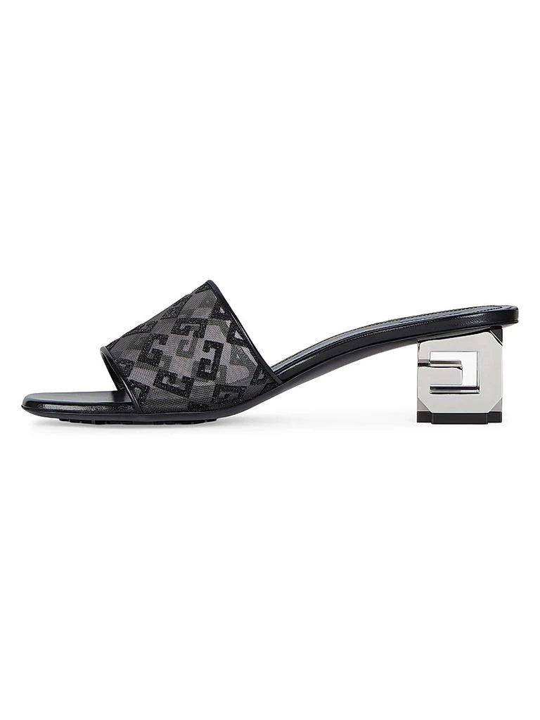 Givenchy G Cube Mules in Monogram 72 Mesh with Lurex 2