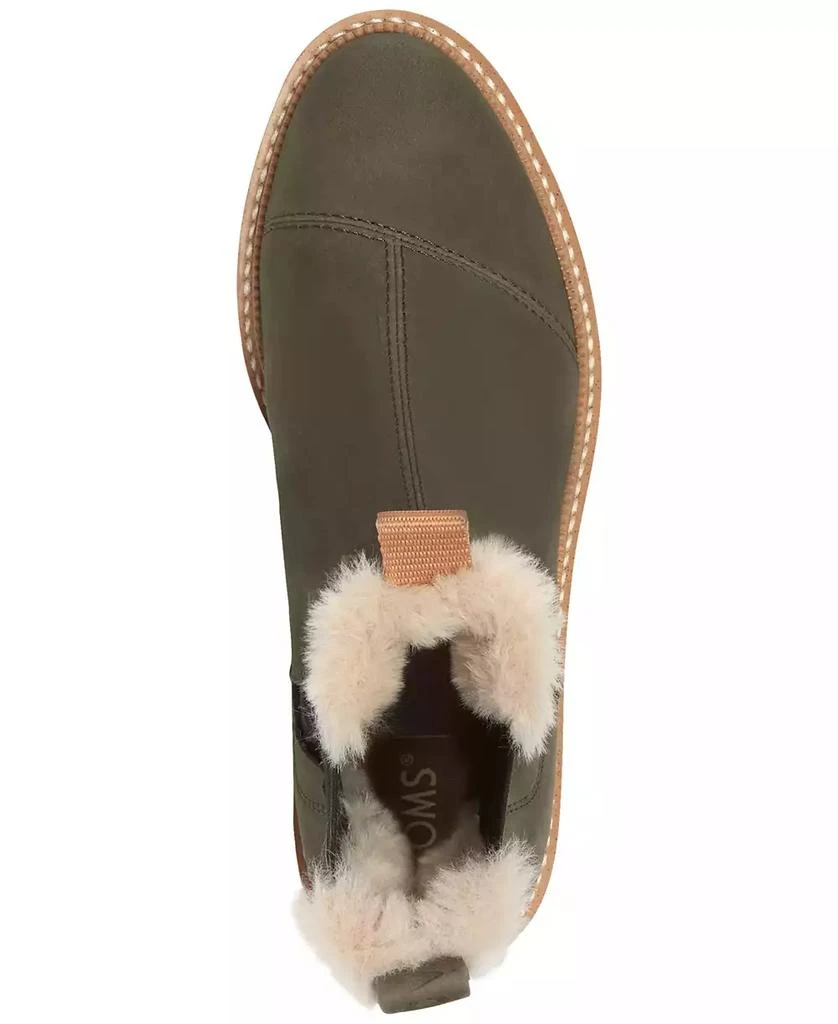 TOMS Women's Dakota Cozy Water-Resistant Chelsea Lug Booties 4