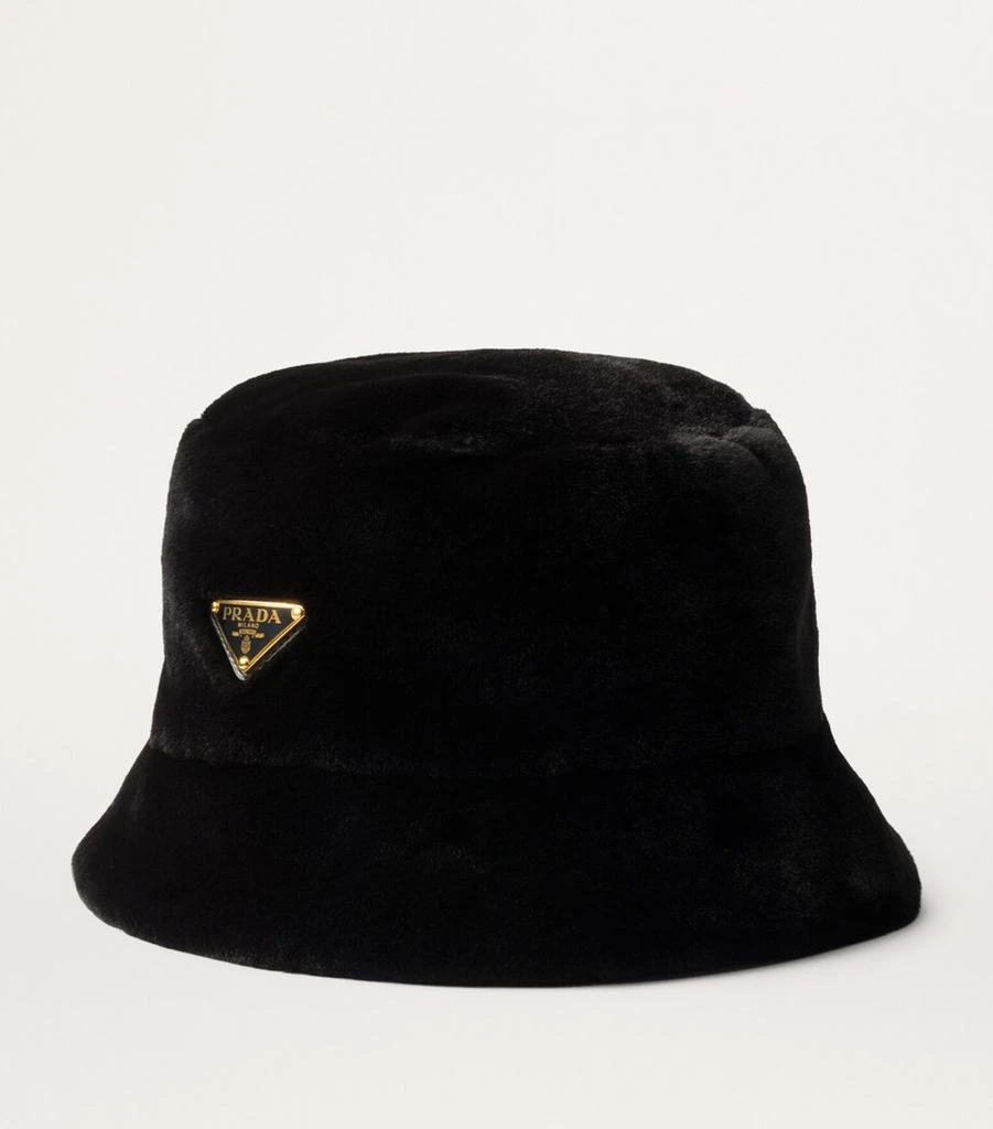 Prada Faux Fur Bucket Hat 3
