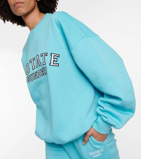 ROTATE Birger Christensen Iris logo cotton sweatshirt 5