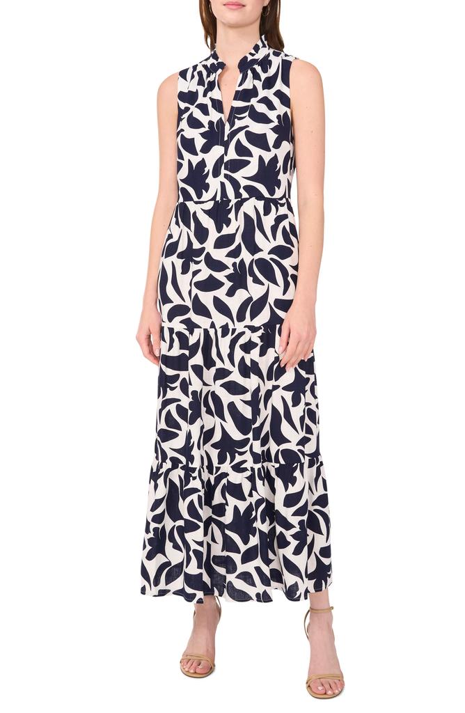 Halogen Sleeveless Tiered Maxi Dress