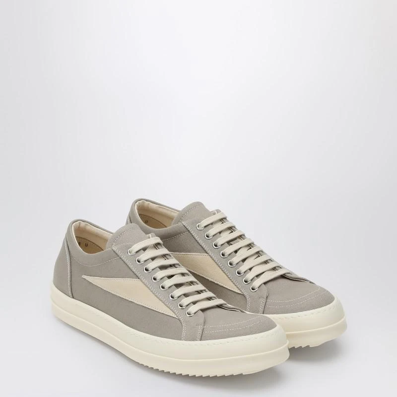DRKSHDW Vintage grey canvas and suede sneakers 2