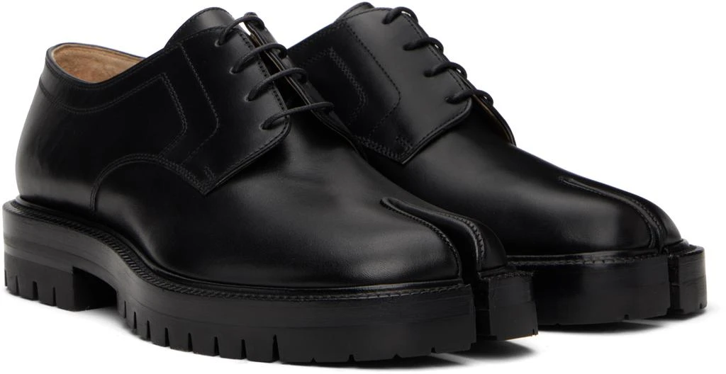 MAISON MARGIELA Black Tabi Lace-Up Derbys 4