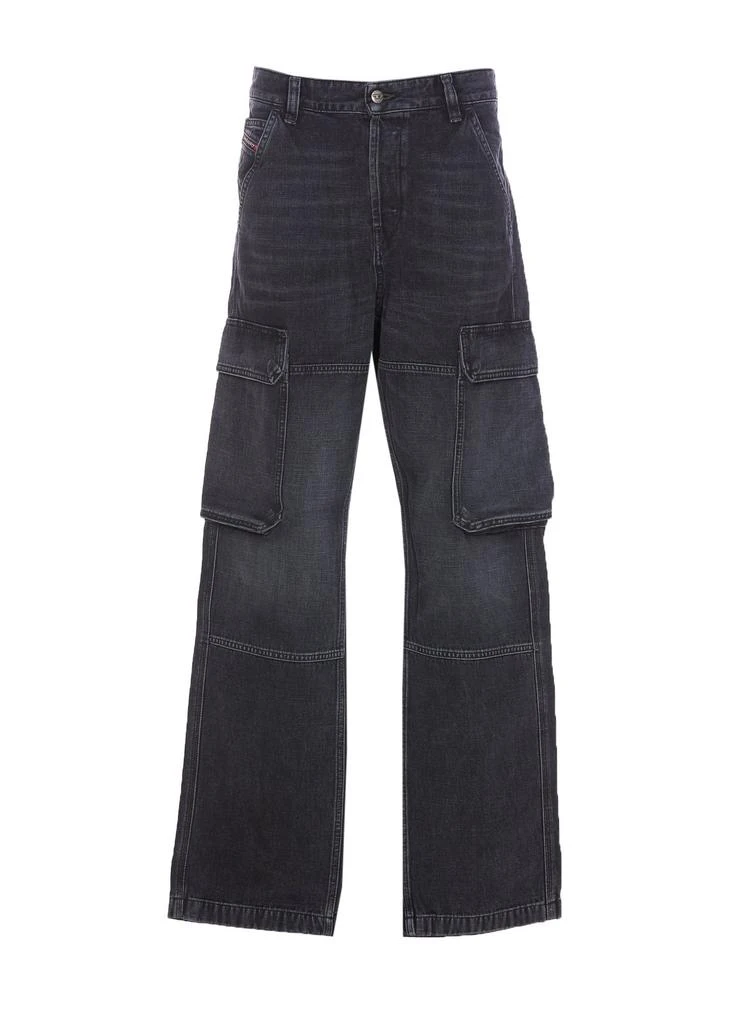 Diesel Diesel D-Pot-Cargo Logo Plaque Jeans 1