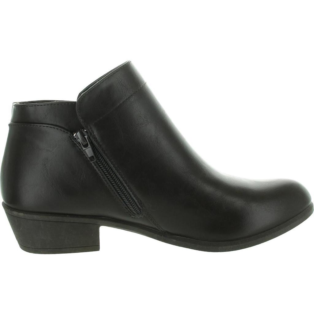 UNIONBAY Womens Zipper Faux Leather Shooties