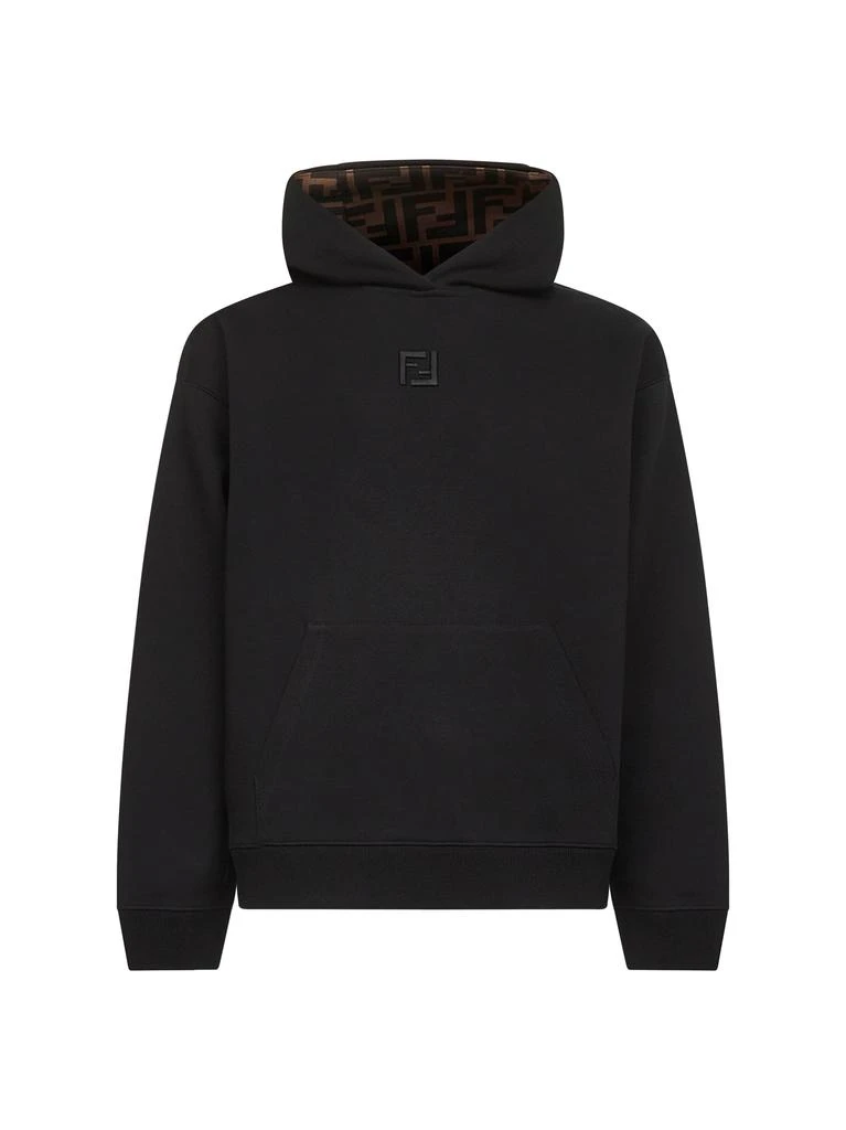 Fendi FENDI | Black cotton blend hoodie | Man | S 1