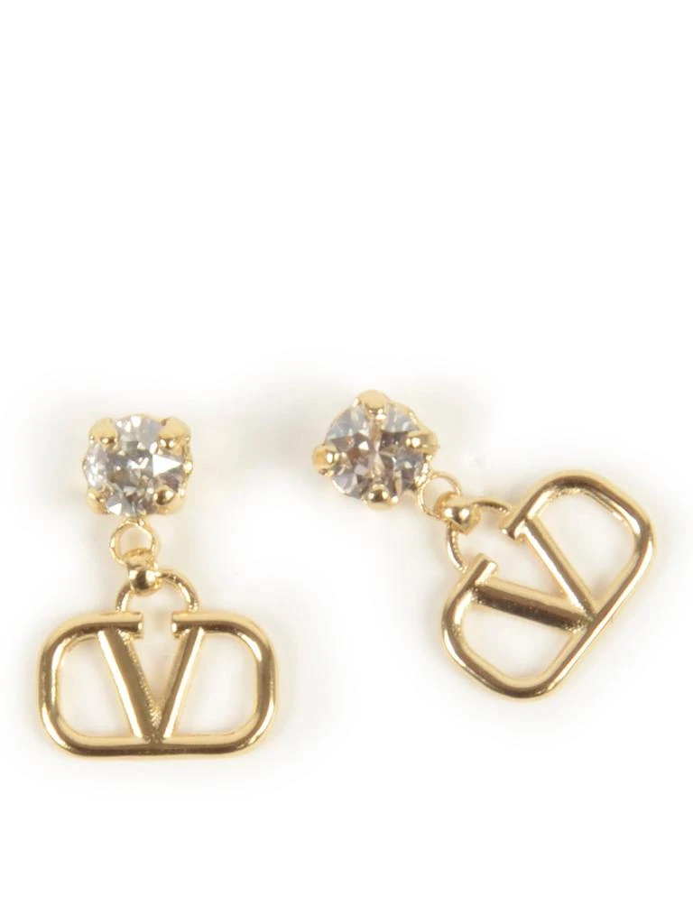 Valentino Valentino VLogo Signature Embellished Drop Earrings 2