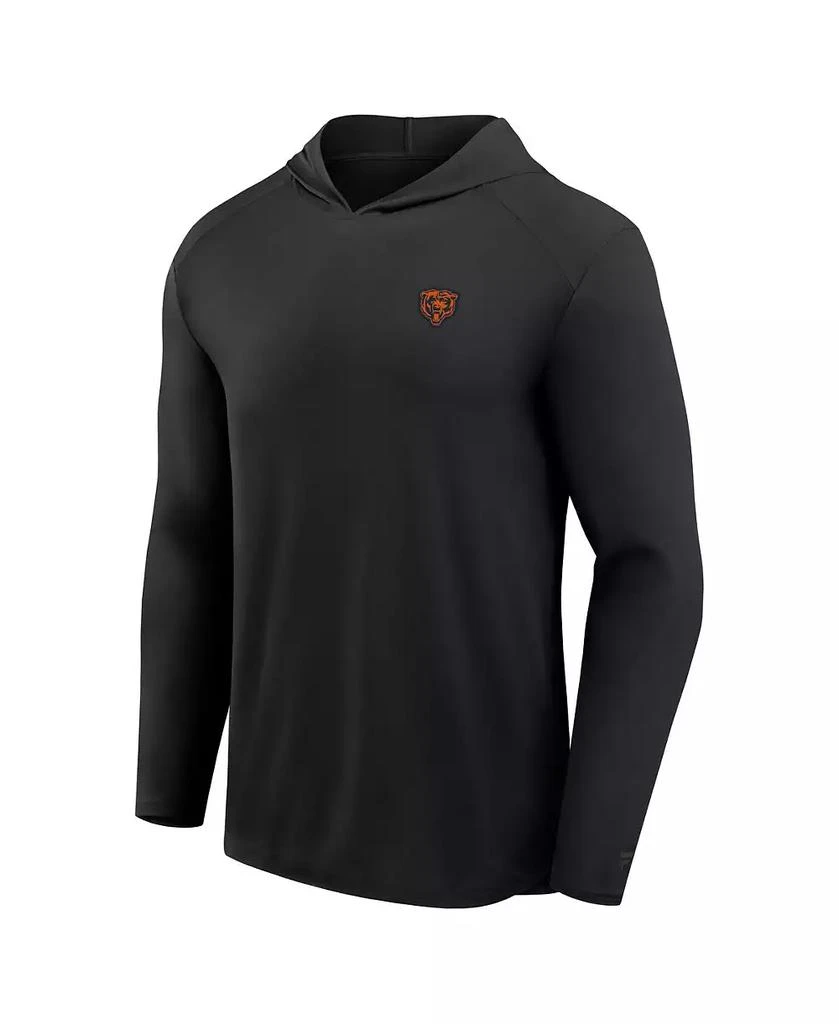Fanatics Men
s Black Chicago Bears Front Office Power Mono Long Sleeve Hoodie T-Shirt 3