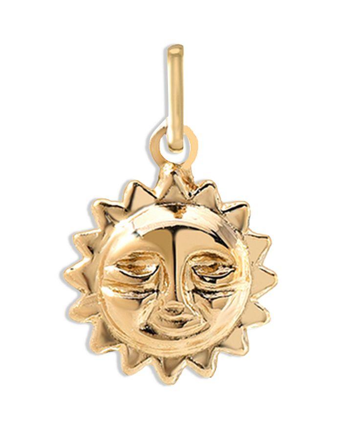 Zoe Lev 14K Yellow Gold Sun Charm Pendant