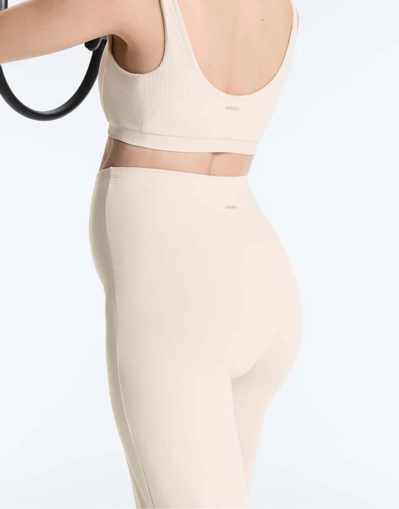 OYSHO OYSHO Maternity comfortlux straight-leg trousers in beige 3