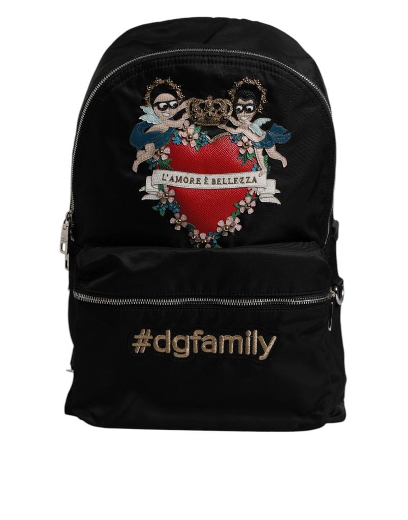 Dolce & Gabbana Nylon #DGFAMILY Embellished Backpack VULCANO Men's Bag