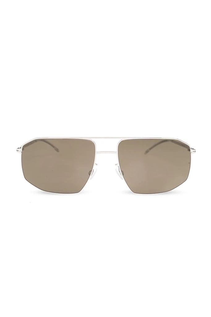 Mykita Geometric White Aluminum Sunglasses With Purple Lenses - NWT Sunglasses Mykita Studio 7.2 Geometric Sunglasses main image 4