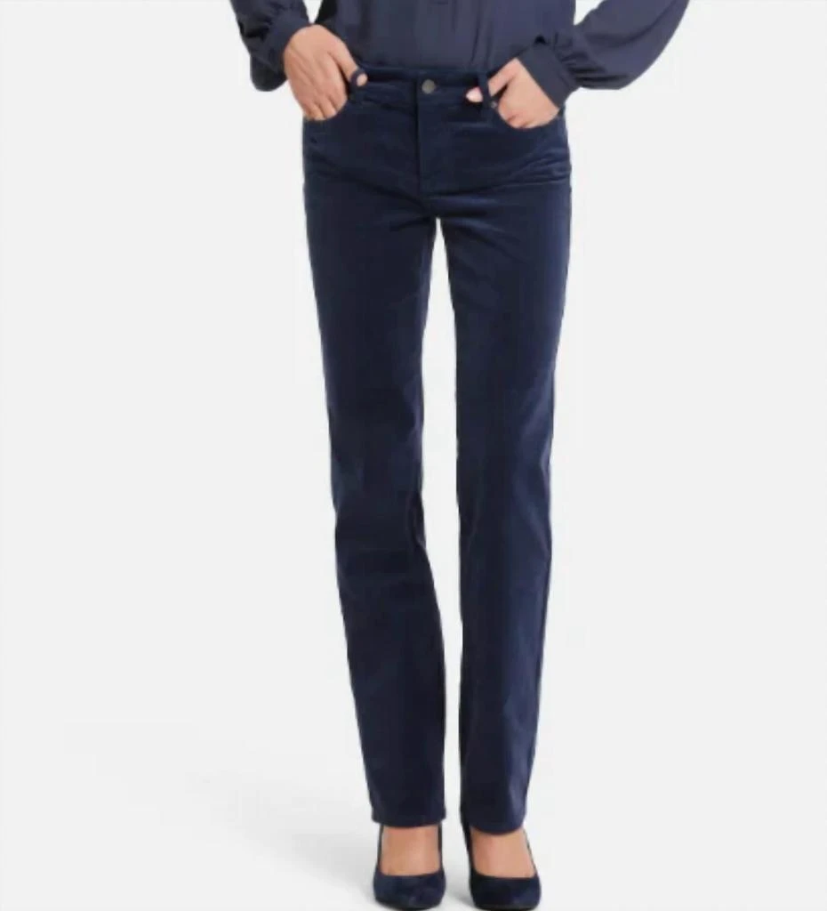 NYDJ Marilyn Straight Corduroy Jeans In Starless Sky 1