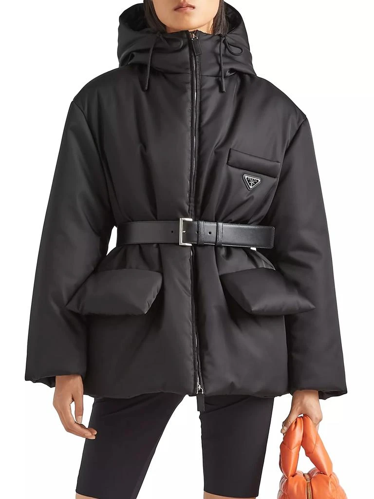Prada Re-Nylon Hooded Down Jacket 2