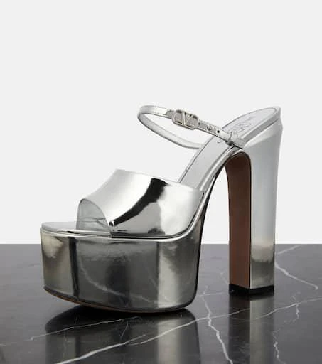 Valentino Tan-Go 155 patent leather platform mules 6