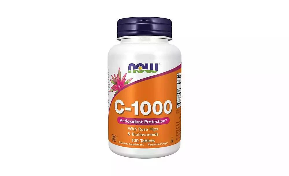 Now Foods Vitamin C-1000, With rose hips, 100 Tabs