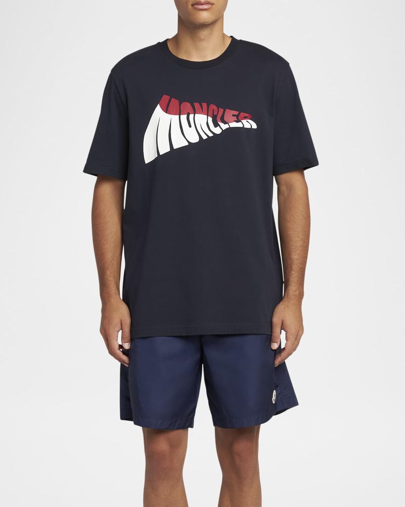 Moncler Men's Wavy Logo T-Shirt