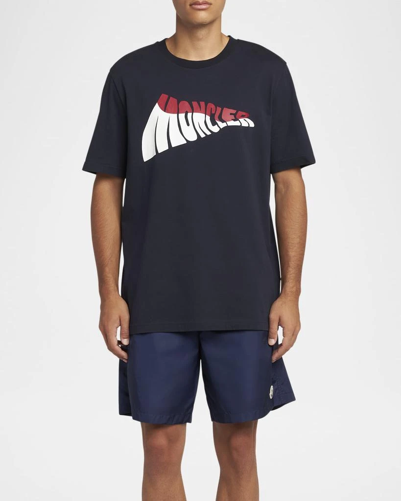 Moncler Men's Wavy Logo T-Shirt 2