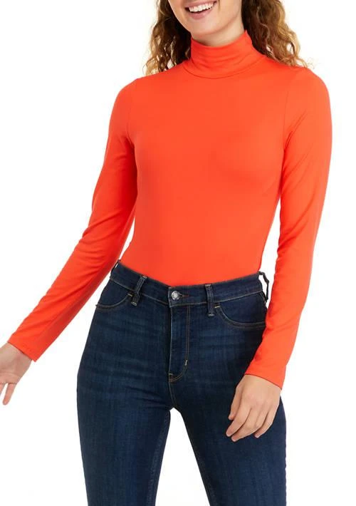Cabana by Crown & Ivy™ By Crown Ivy Juniors Long Sleeve Turtleneck Bodysuit 1