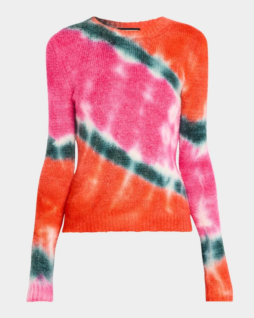 Jonathan Cohen Tie Dye Knit Crewneck Sweater 1
