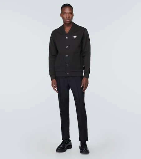 Prada Cotton-blend fleece cardigan 2