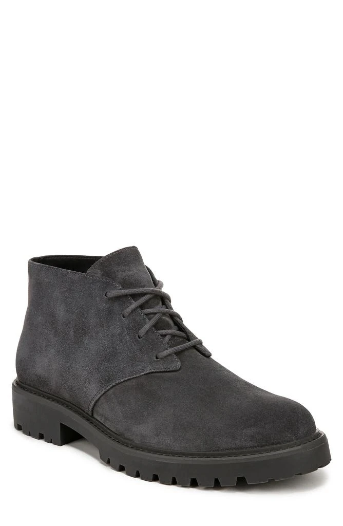 Vince Dark Gray Suede Lace-Up Lug Boots Amazon.com | Vince Mens Dann Booties Cinder Grey Suede 7  main image 4