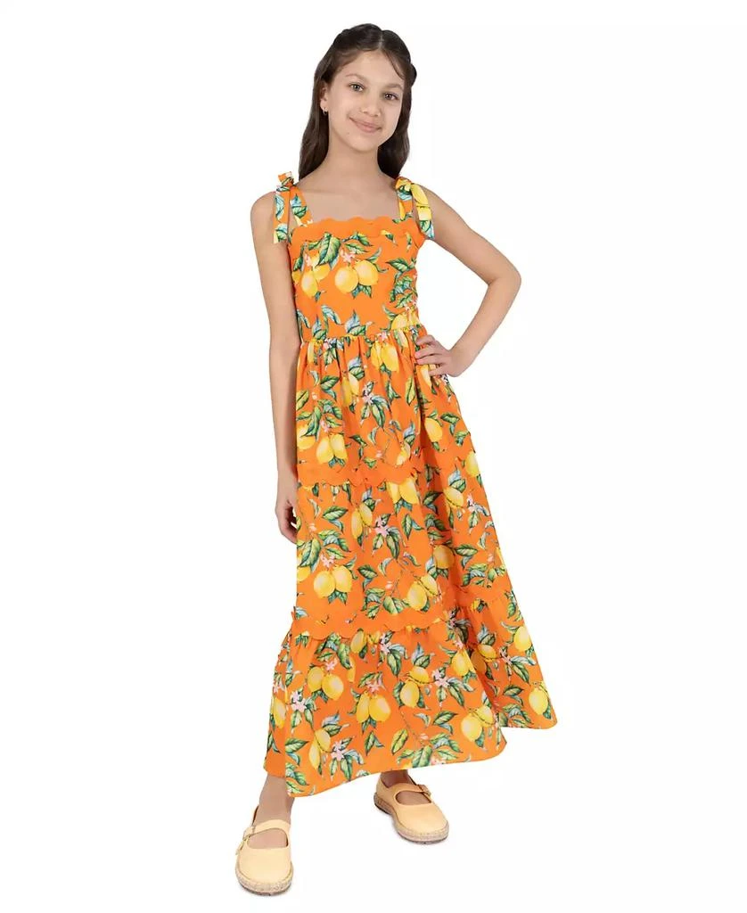 Rare Editions Girls' 7-16 Printed Lemon Tiered Maxi Dress - Baby Clothing -  Free Shipping - BeyondStyle