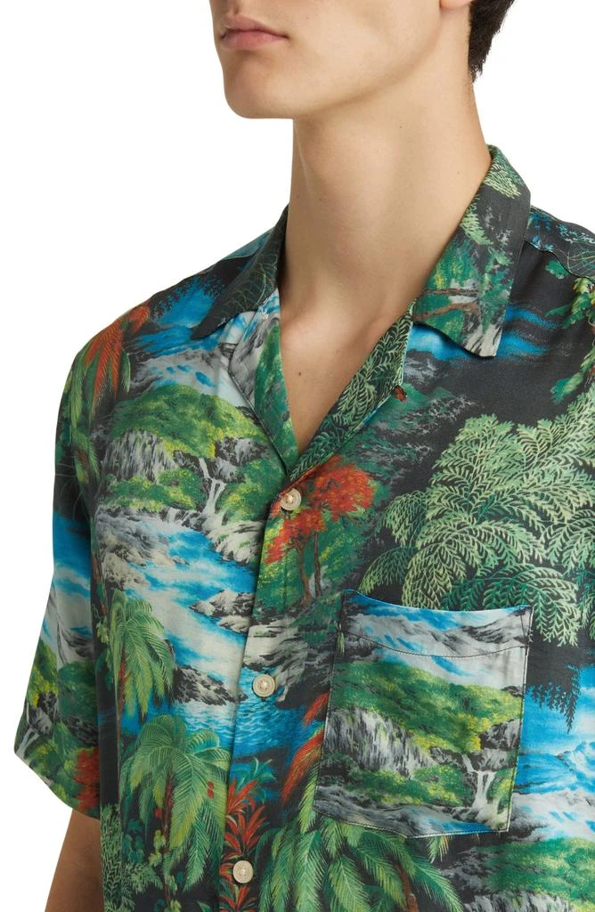 ALL SAINTS Tropical Print Camp Shirt 2