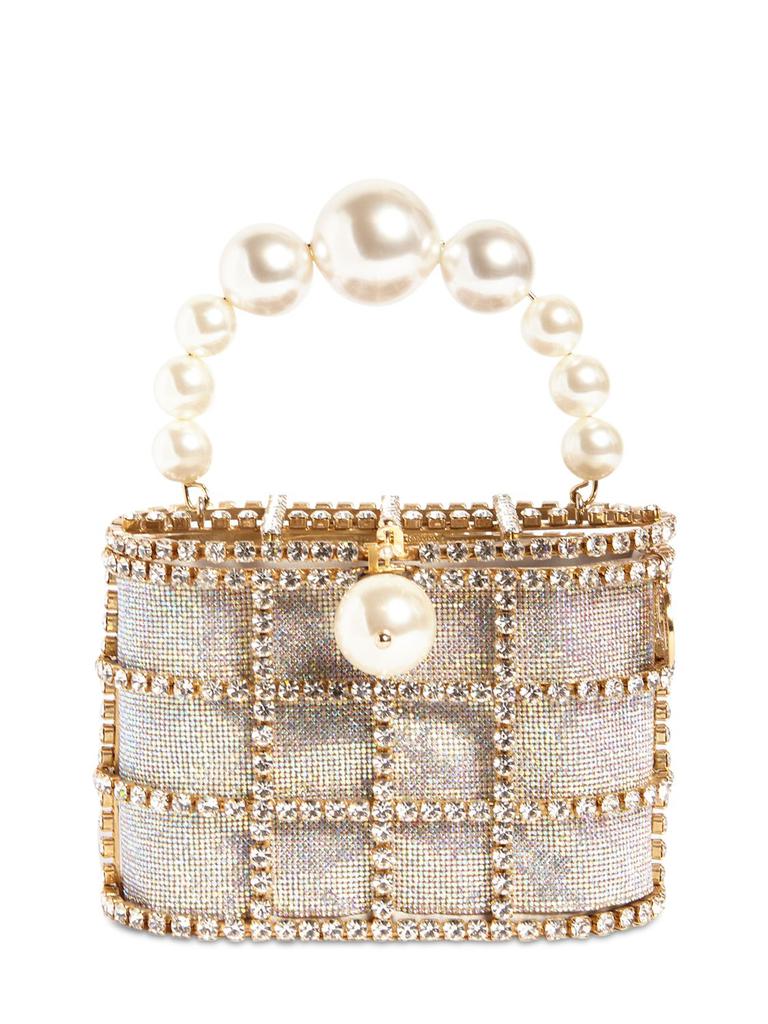 ROSANTICA Holli Bling Top Handle Bag W/crystals