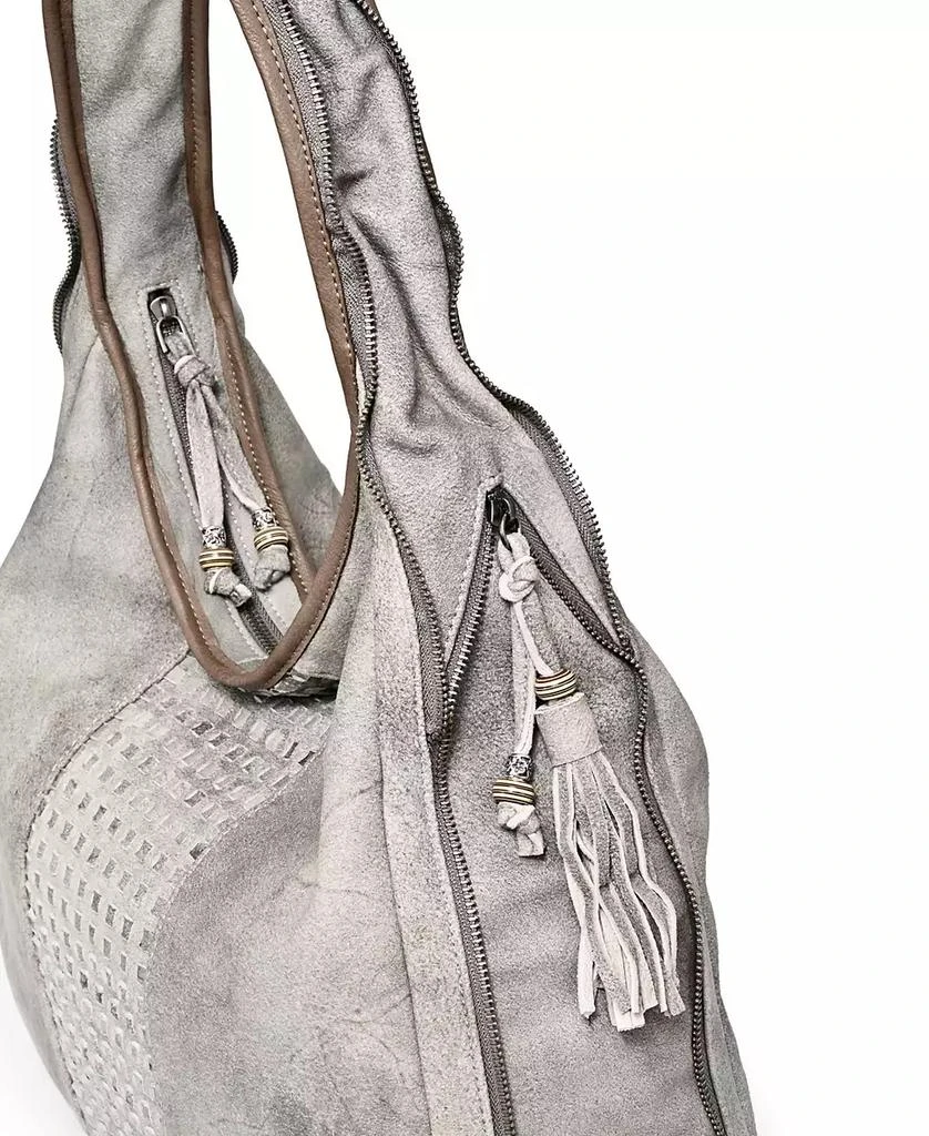 OLD TREND Women's Genuine Leather Dorado Expandable Hobo Bag 11