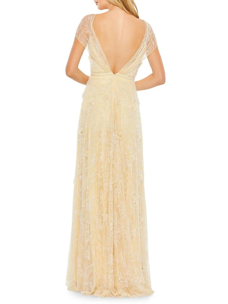 Beaded Illusion A Line Gown  On Sale Now with Up to 75% Off | Discover  Exclusive Deals & Savings at BeyondStyle  Authentic Mac Duggal  a-line|women's apparel|dresses|women's|Women's|column gown with  Limited-Time Discounts,