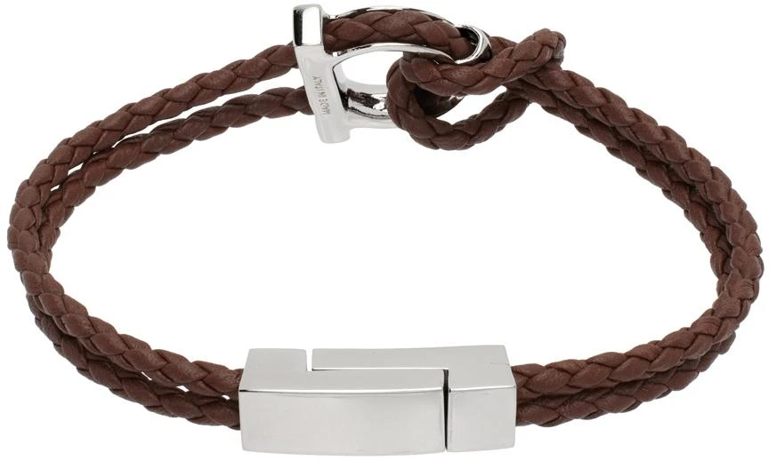 Salvatore Ferragamo Brown Gancini Bracelet 2