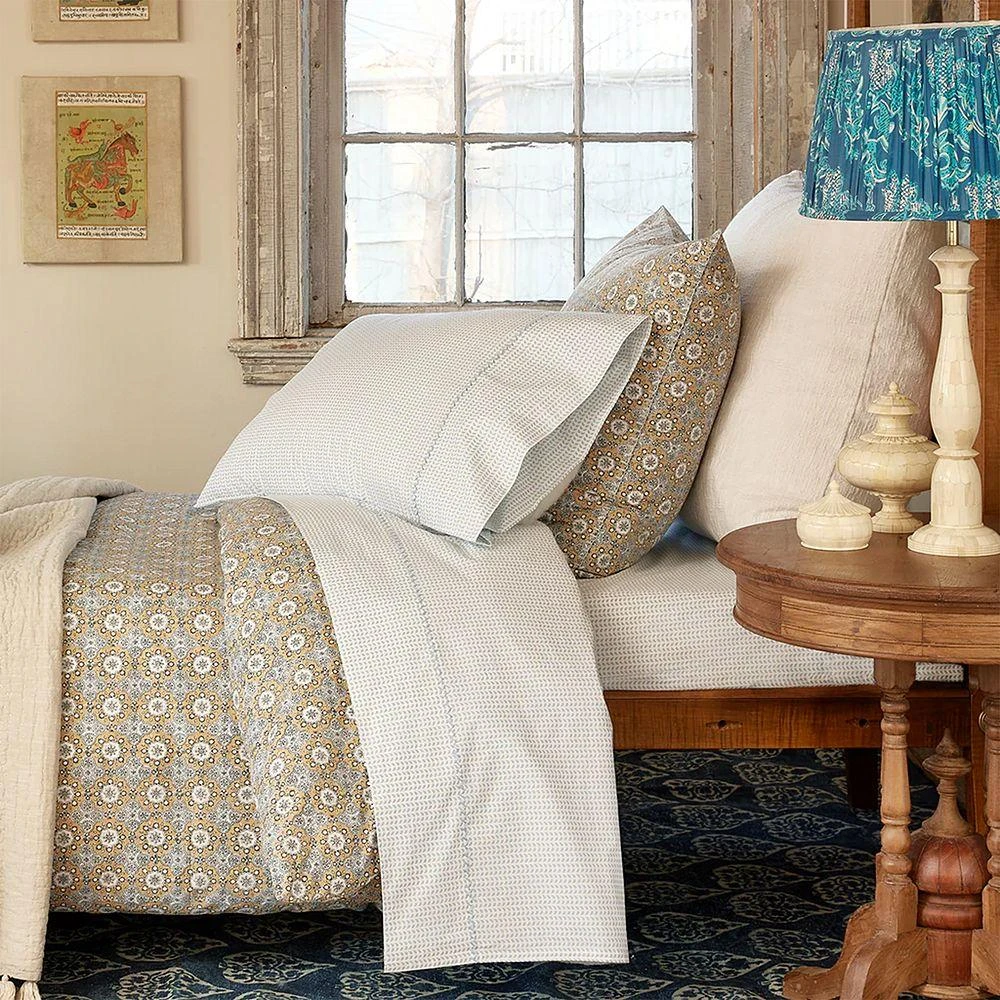 John Robshaw Cinde Print Cotton Sheet Set, King 5