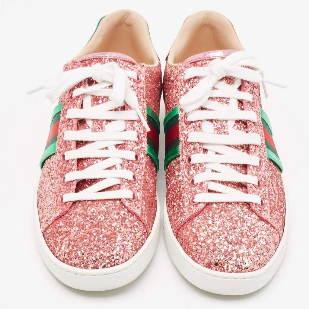 Gucci Gucci Tri Color Glitter  and Leather Ace Low Top Sneakers Size 38.5 3