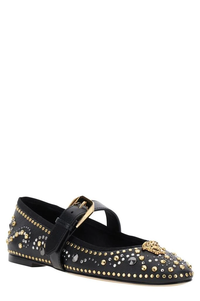 Versace Versace Studded La Medusa Ballerinas 2